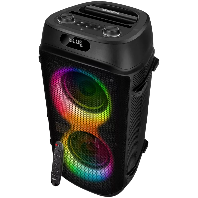SVEN PS-850, (100W, TWS, Bluetooth, FM, USB, microSD, LED-displejs, 8000mAh)