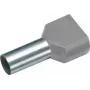 Cimco 187703 dubultuzmava 0,75 mm² daļēji izolēta pelēka 100 gab. (187703)