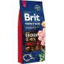 Sausā suņu barība Brit Premium by Nature Junior L 15 kg — vistas, lielām šķirnēm, olbaltumvielas 28%, tauki 16%