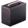 Jonsplus MATX Handle Case Z20 Melns-Pink – Mini/Micro/Flex-ATX korpuss ar pārnēsāšanas rokturi