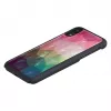 viedtālruņa maciņš iKins iPhone XR — water flower design, Melns