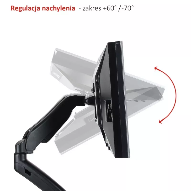 ART gāzes atsperes galda stiprinājums 1 monitoram