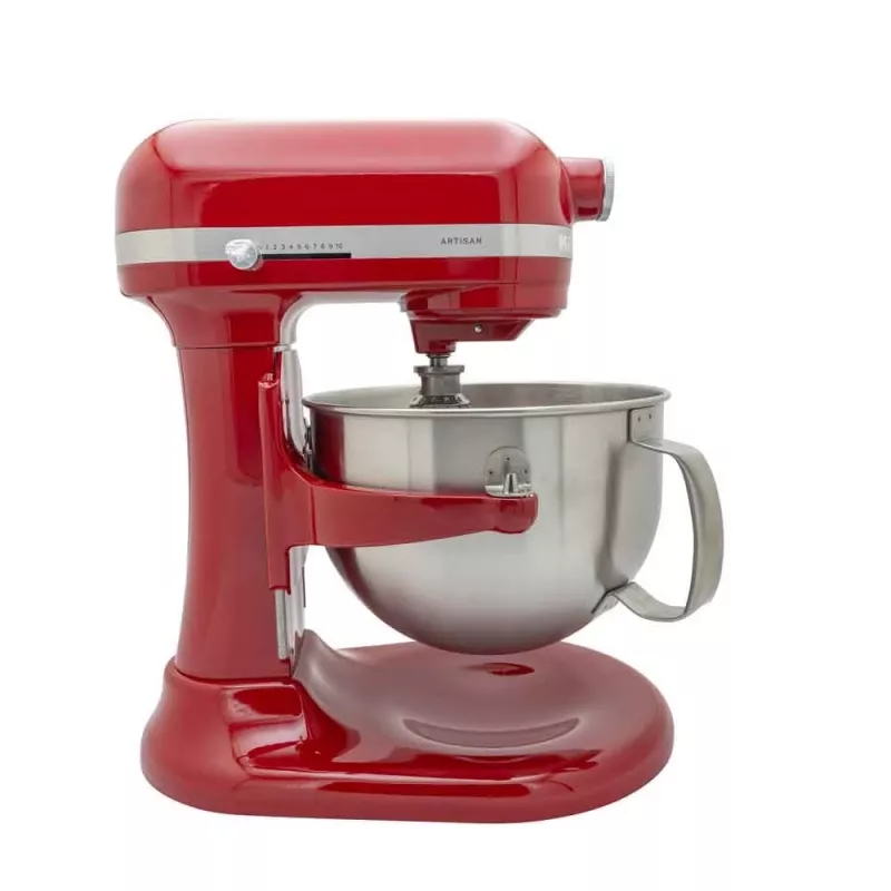 KitchenAid 5KSM60SPXEER stacionārais mikseris 375 W pelēks, sarkans, nerūsējošais tērauds
