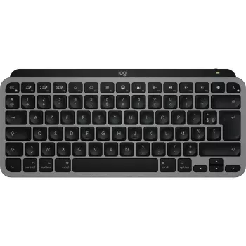 Logitech Master Series MX Keys Mini for Mac - tastatūra - kompakta - aizmugurējais apgaismojums - bezvadu - Bluetooth LE - AZERTY - franču - Space-pelēka (920-012646)