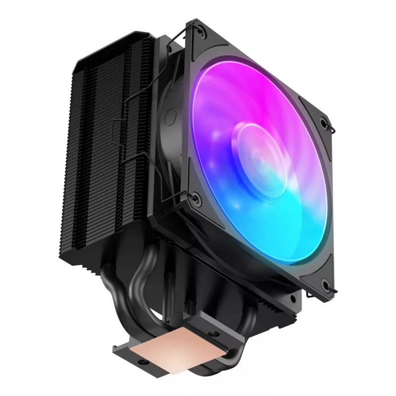Gaisa dzesētājs Cooler Master Hyper 212 3DHP Melns ARGB — 120 mm ventilators, LGA1700/AM5/AM4 saderīgs