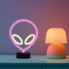 Galda lampa MANTA SNL86PK Style Neon Lights UFO Pink – dekoratīva neona stila rozā lampa
