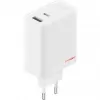 Strāvas adapteris ONEPLUS SUPERVOOC 120W divu pieslēgvietu vadu lādētājs, kopējā izejas jauda 120W, 1x USB-C + 1x USB-A, 100–240V, 145 g, balts