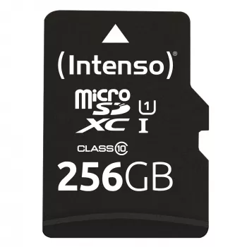 Zibatmiņa Intenso 256GB UHS-I microSD karte