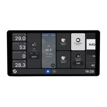 6.95 inch Shelly Wall Display X2i WiFi/BLU vadības panelis (melns)