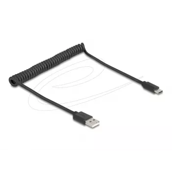 DeLOCK USB kabelis USB 2.0 0,75 m USB A USB C melns 90368
