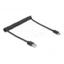 DeLOCK USB kabelis USB 2.0 0,75 m USB A USB C melns 90368