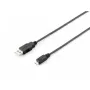 USB 2.0 Type A uz Micro-B kabelis Equip 128523 1,8m Melns