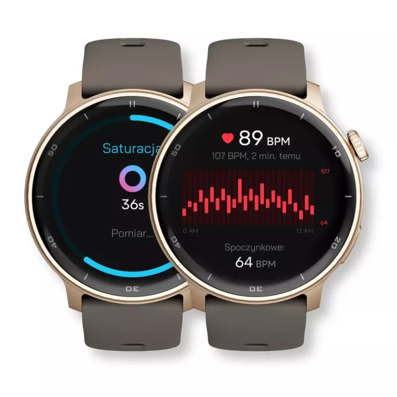 Viedpulkstenis Stelio STSWA101GD Activ GPS 46mm zelta krāsā — 46 mm GPS viedpulkstenis, zelta korpuss