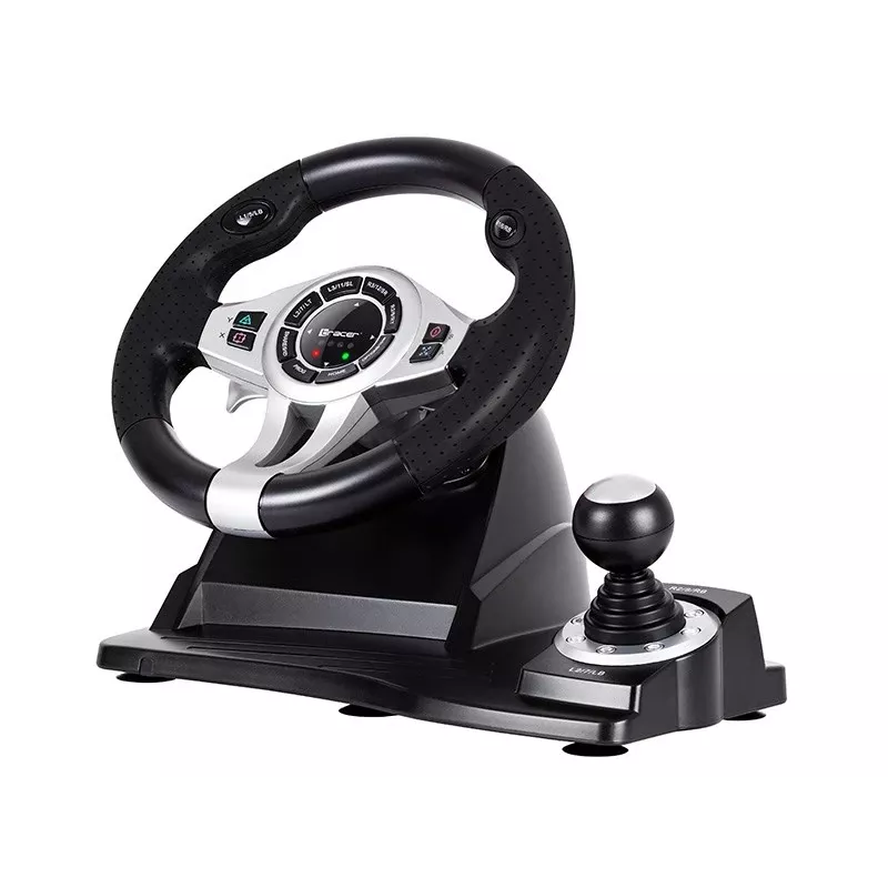Tracer TRAJOY46524 spēļu kontrolieris Melna stūre + pedāļi PlayStation 4, PlayStation 3