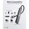 Goobay Slim 4 portu USB centrmezgls, USB-C™ uz USB-C™/USB-A, USB 3.2 (74459)