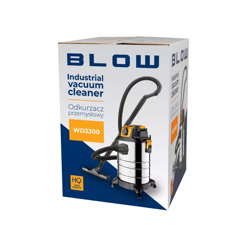 BLOW WD3300 rūpnieciskais putekļsūcējs ar 230 V kontaktligzdu 2000 W