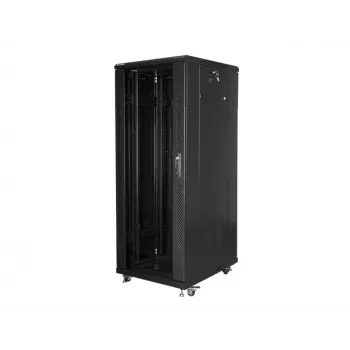 Lanberg brīvi stāvošs skapis 19 inch 32U/600x800 (izjauktā stāvoklī) melns (RAL9004)