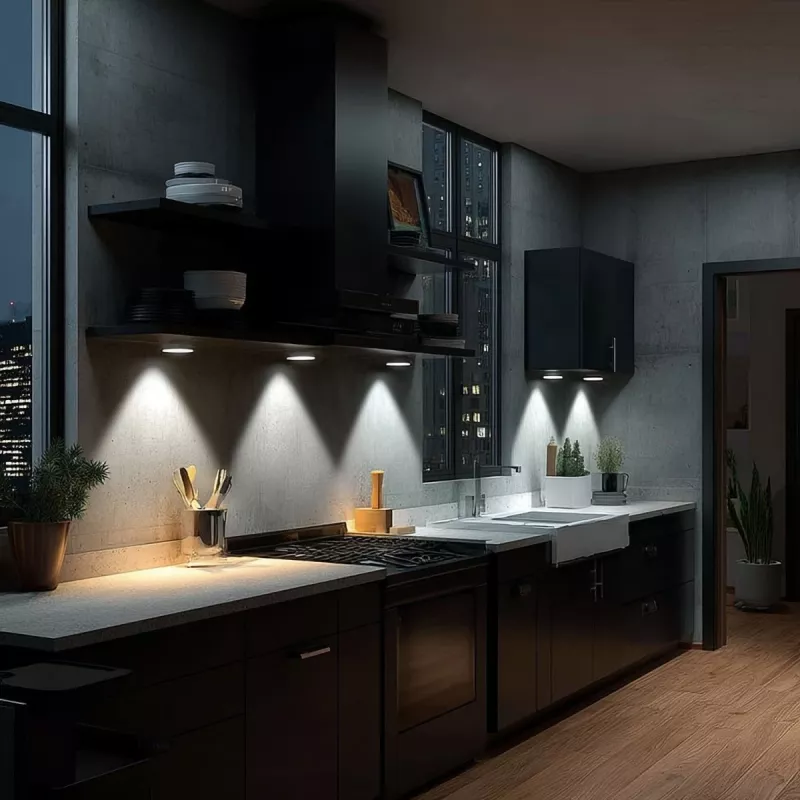 Maclean Energy MCE165 Tālvadības LED lampu komplekts, AAA baterijas, 6 gabali komplektā