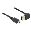 USB kabelis DeLOCK 1m USB 2.0-A uz Mini-USB B, melns