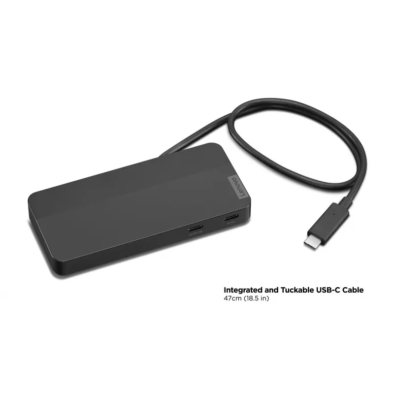 Lenovo 40B90100EU klēpjdatora dokstacija/portu replikators Vadu USB 3.2 Gen 1 (3.1 Gen 1) Type-C Melns