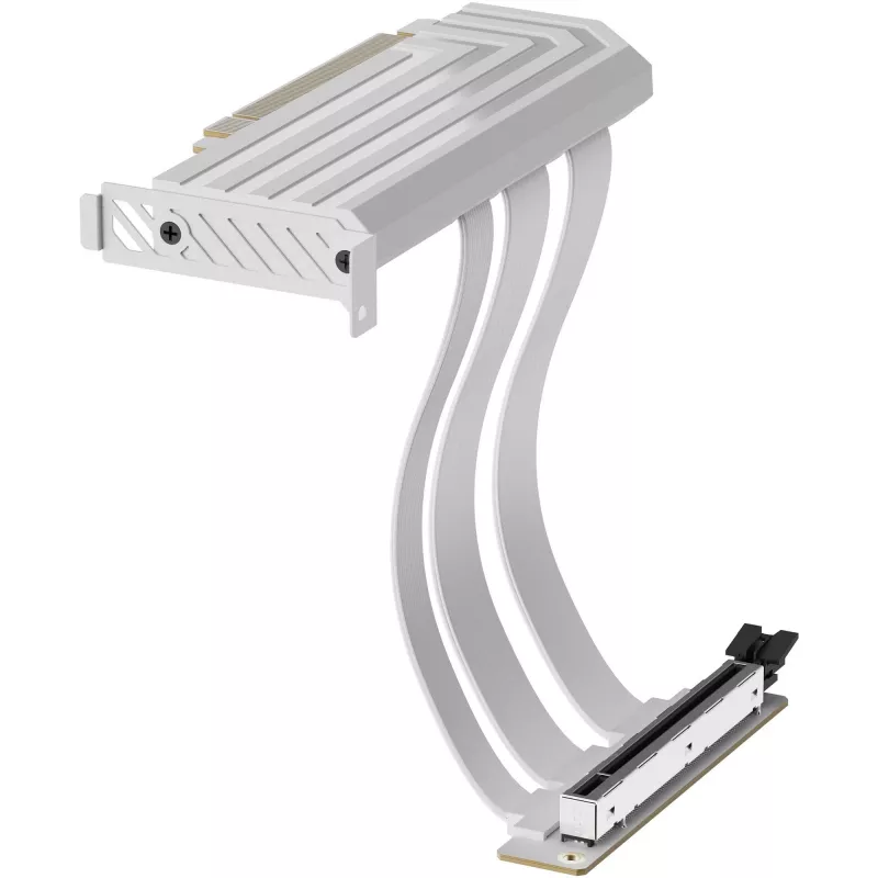 HYTE PCIe 5.0 Hyper Riser kabelis, 20 cm, sniegbalts