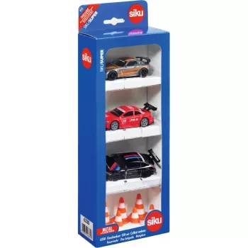 Siku Gift set race, Transportlīdzekļu un trases komplekts, 3 gadi, Plastmasa, Metāls, Daudzkrāsains