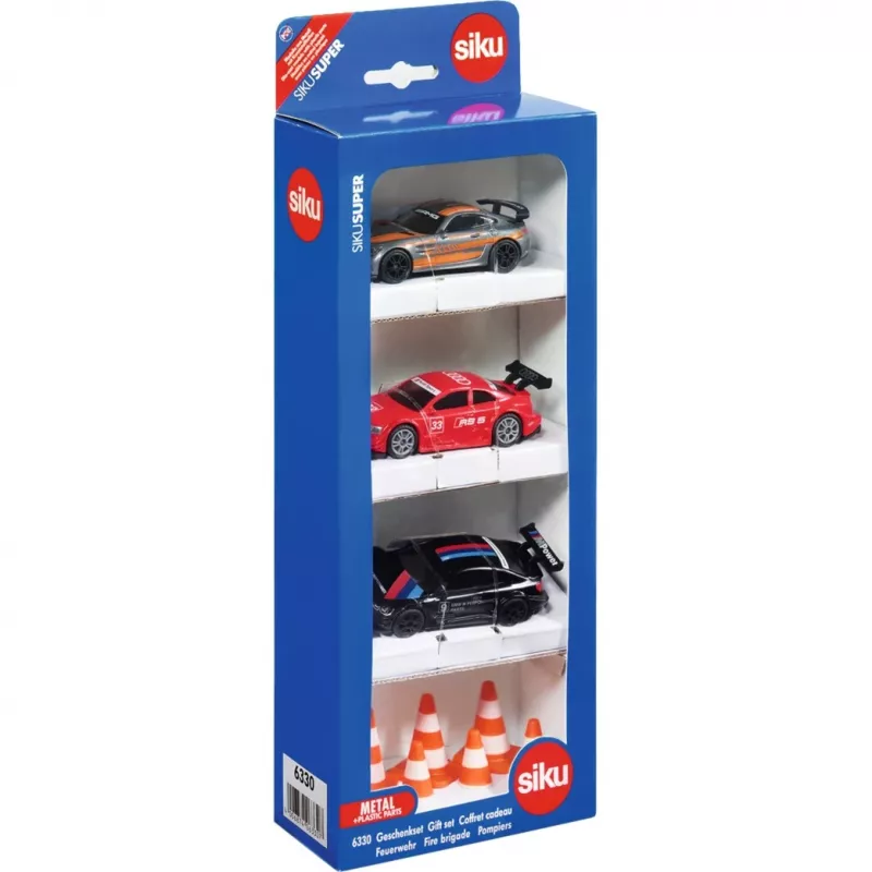 Siku Gift set race, Transportlīdzekļu un trases komplekts, 3 gadi, Plastmasa, Metāls, Daudzkrāsains