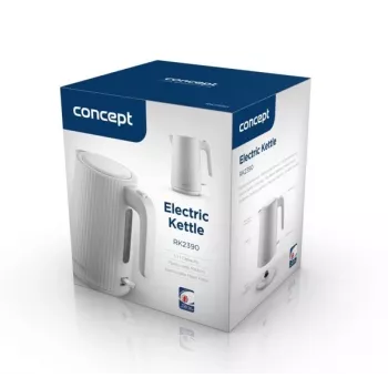 Elektriskā tējkanna Concept Solution RK2390, plastmasas korpuss, 1,7 L, balta