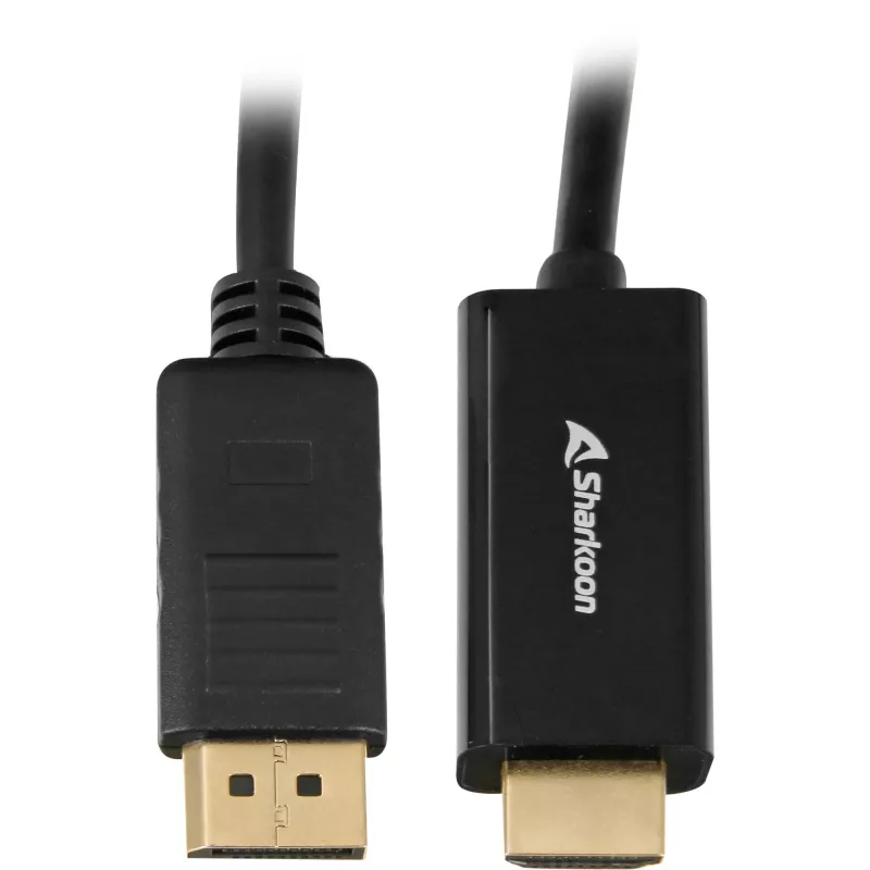 DisplayPort–HDMI adapteris Sharkoon 4K 60 Hz, 1 m kabelis