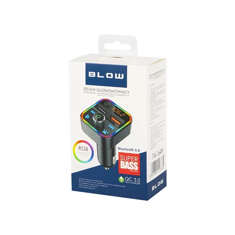 FM raidītājs BLOW 74-164# Bluetooth 87.5–108 MHz