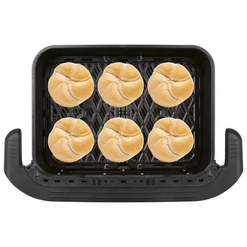 ProfiCook PC-FR 1313 H dubultā karstā gaisa friteris, 10 L, 2400 W, melns/nerūsējošais tērauds