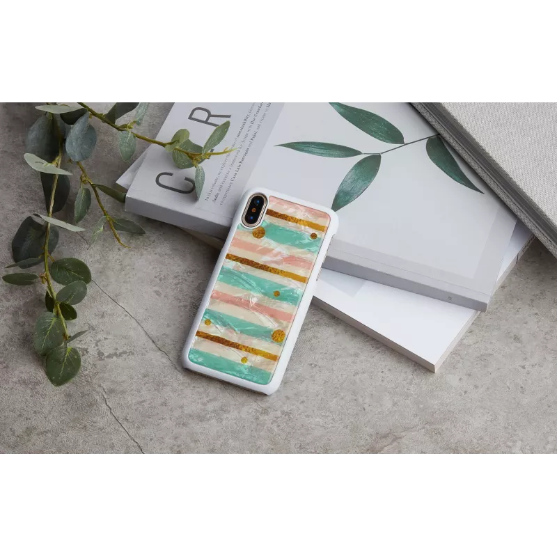Viedtālruņa maciņš iKins iPhone XS / iPhone XS Max — pop piparmētru melns