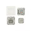 Synergy 21 S216358 - 2 x RJ-45 - 6a - Balta - 80 mm - 80 mm - 5,6 cm