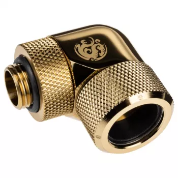 Cauruļu adapters BitsPower BP-TBE90RMLA16 — misiņa, 1,6 cm diametra datora dzesēšanas daļa