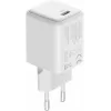 USB C 35W 3A Power Delivery 3.0 QC 3.0 sienas lādētājs balts