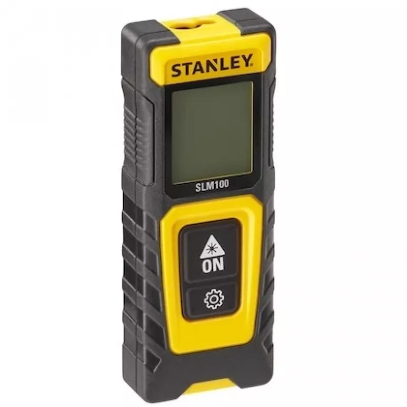 Attāluma mērītājs STANLEY SLM100 — lāzera diapazons 30 m, kompakts rokas mērīšanas rīks