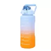 Extralink motivējoša ūdens pudele, 2000 ml sporta ūdens pudele, zili oranža, BUT-993