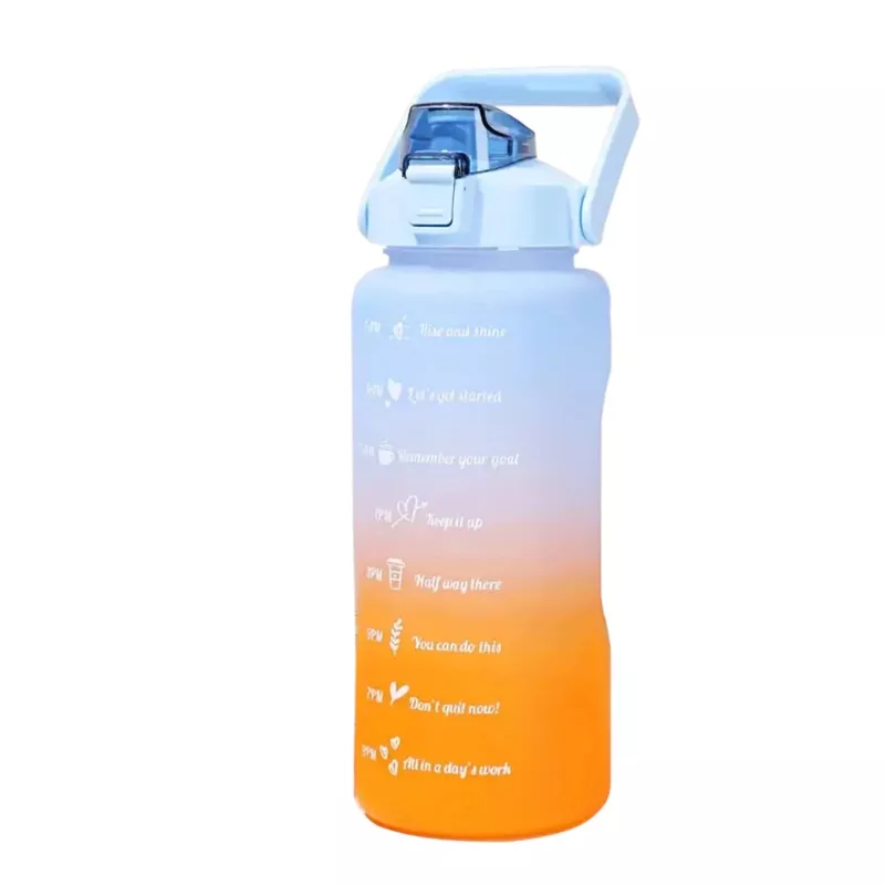 Extralink motivējoša ūdens pudele, 2000 ml sporta ūdens pudele, zili oranža, BUT-993