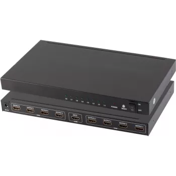HDMI sadalītājs ShiverPeaks 05-03008 — 1 ieeja uz 8 izejām, HDMI signāla sadale