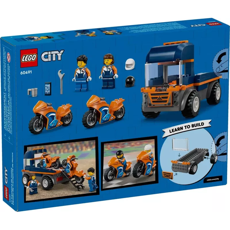 LEGO CITY 60491 Motociklu pārvadātājs