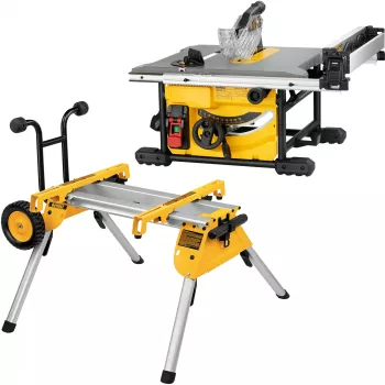 DEWALT Galda zāģis 210 mm ar statīvu
