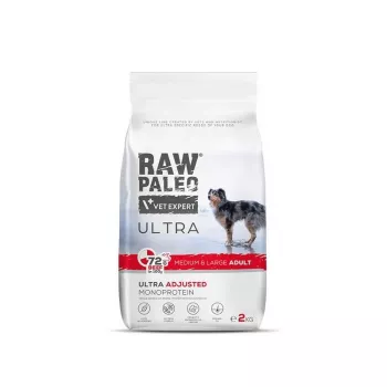 RAW PALEO Ultra Medium&Large Adult Adult Beef - sausā suņu barība - 10 kg