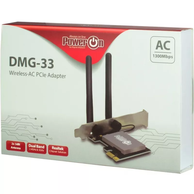 Iekšējā WLAN karte Inter-Tech DMG-33 1300 Mbit/s