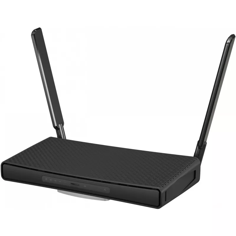 Galda maršrutētājs MikroTik hAP ac³ Divjoslu Wi‑Fi 5, Qualcomm IPQ4019 719 MHz, 5x Gigabit RJ‑45, 1x USB, PoE, 2 ārējās antenas, melns