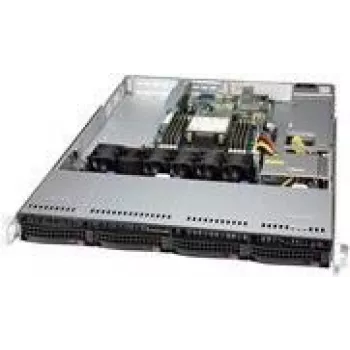 Supermicro SC815 TQC4-605WB2 – Rack Mount – 1U – SATA/SAS – Hot-Swap 600 W – Melns