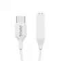 USB Type 3.1 C (M) – Jack 3.5mm (F) Audio adapter White SAVIO AK-52