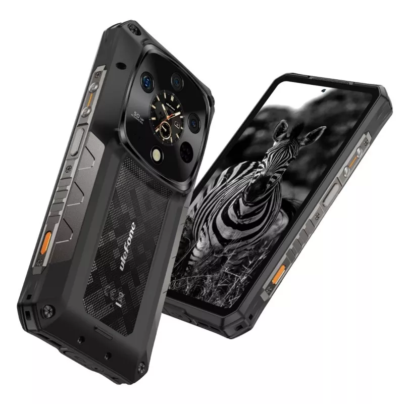 Izturīgs viedtālrunis UleFone Armor 28 Ultra 5G — 16 GB RAM, 1 TB atmiņa, melns
