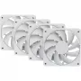 120 mm korpusa ventilatori HYTE FA12, balti, 4-gab. komplekts — 120 mm, balti, modelis FA12