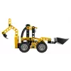 Konstrukciju komplekts LEGO Technic Backhoe Loader 42197 — šarnīrveida stūre, strādājošs iekrāvējs, 104 gab., ieteicamais vecums 7+
