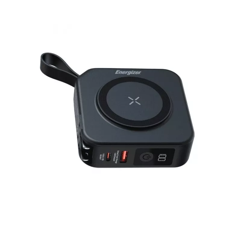 Ārējais akumulators Energizer QM10001AC 10000 mAh, bezvadu uzlāde
